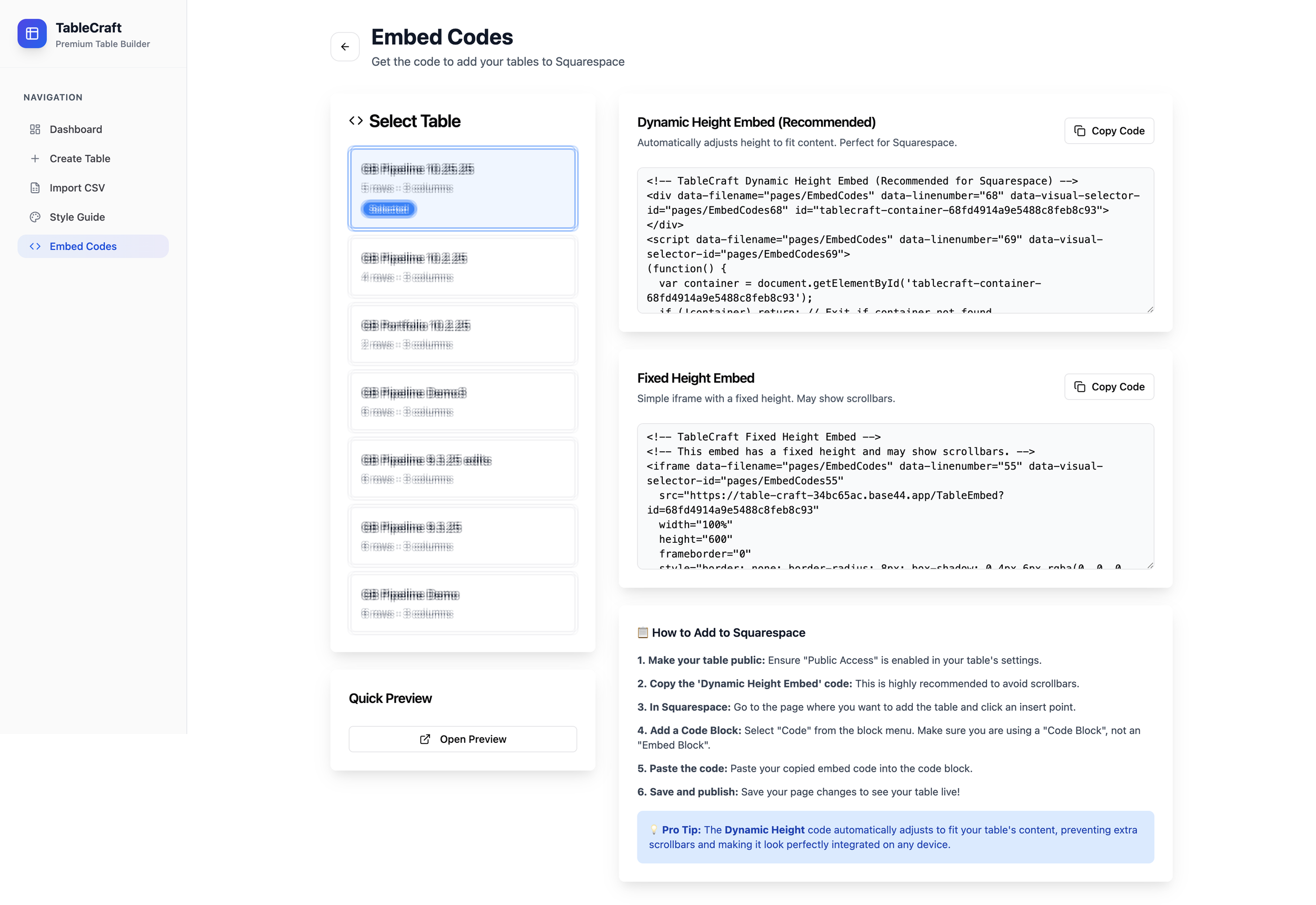 Custom Table Plugin for a Pharmaceutical Manufacturer (Sensitive Information Redacted)