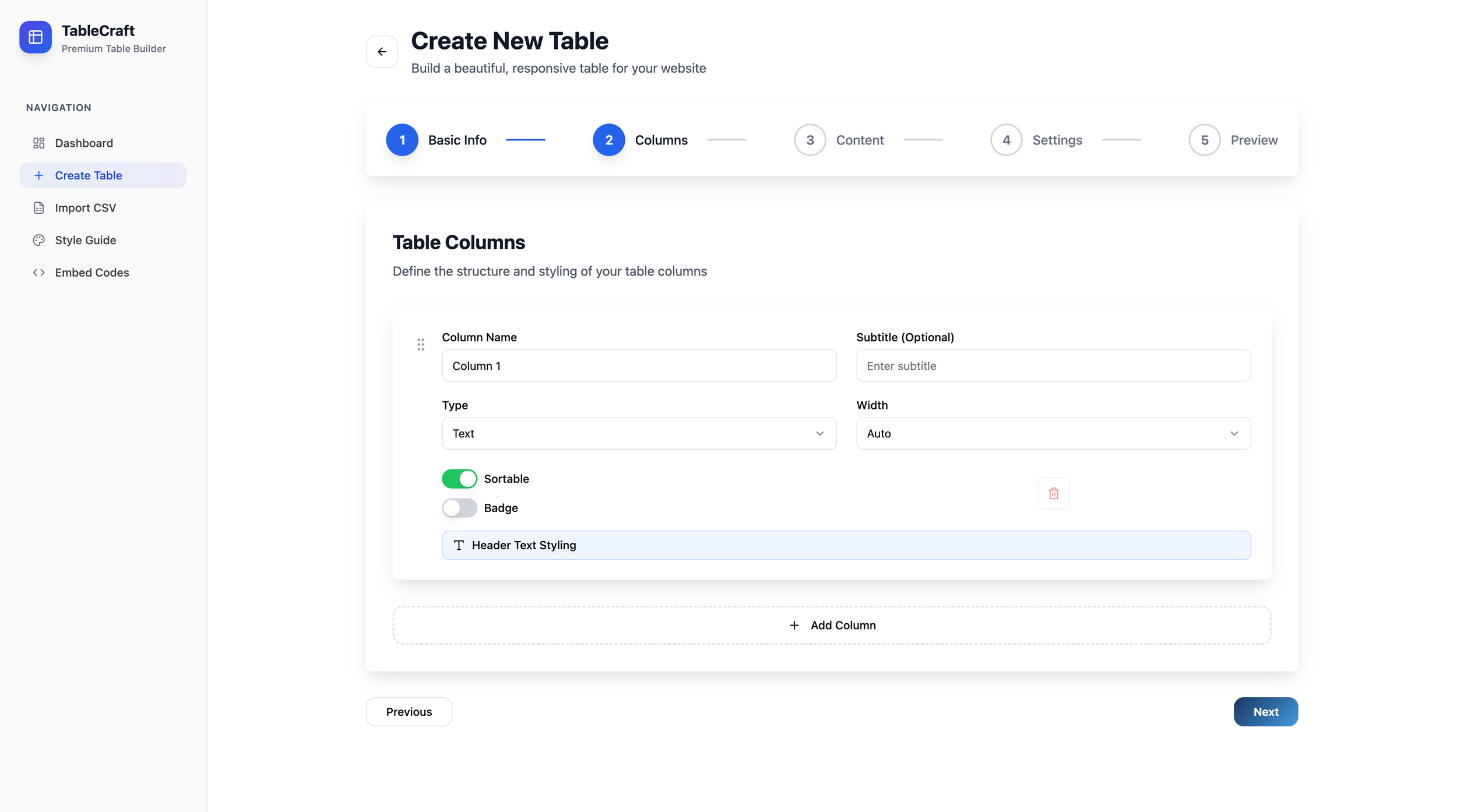 Custom Table Plugin for a Pharmaceutical Manufacturer