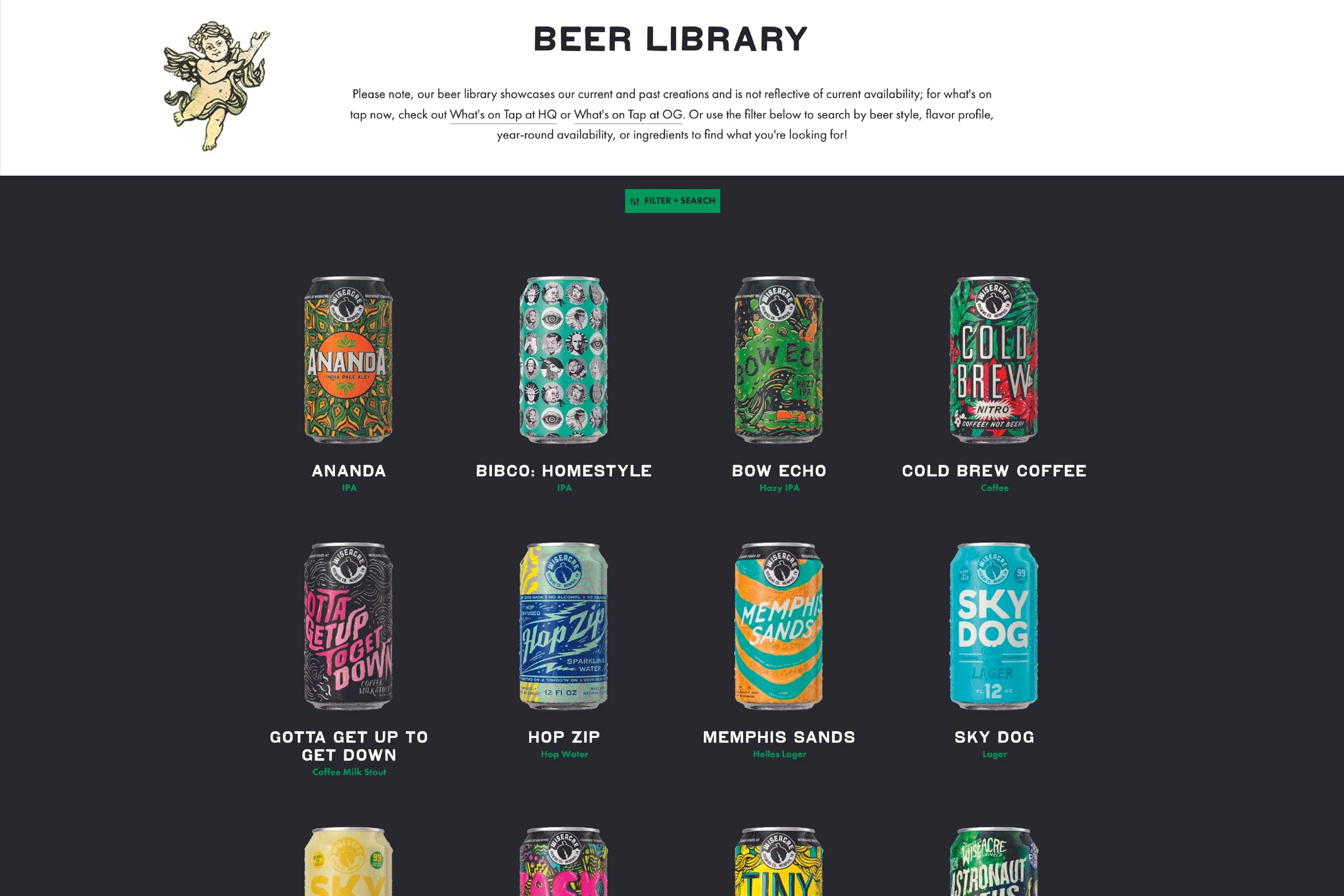 Wiseacre's searchable beer library and archive.