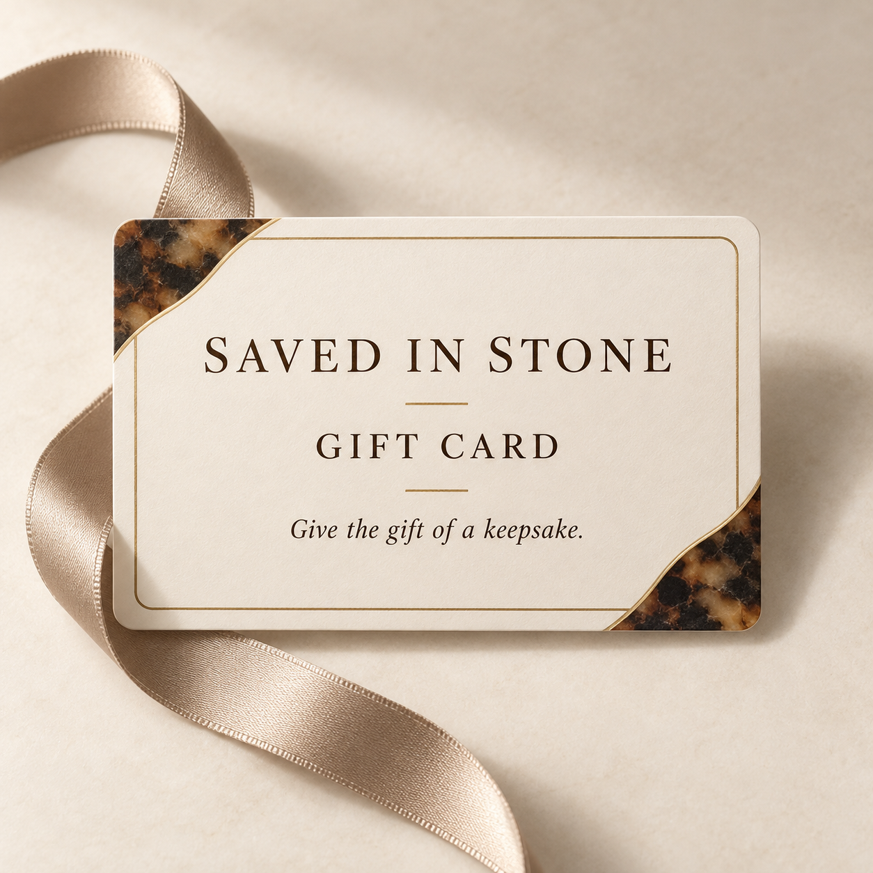 SAVED IN STONE GIFT CARD