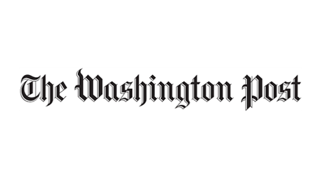 The Washington Post logo in black and white.