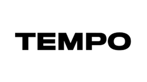 The word 'TEMPO' in bold black letters on a white background.