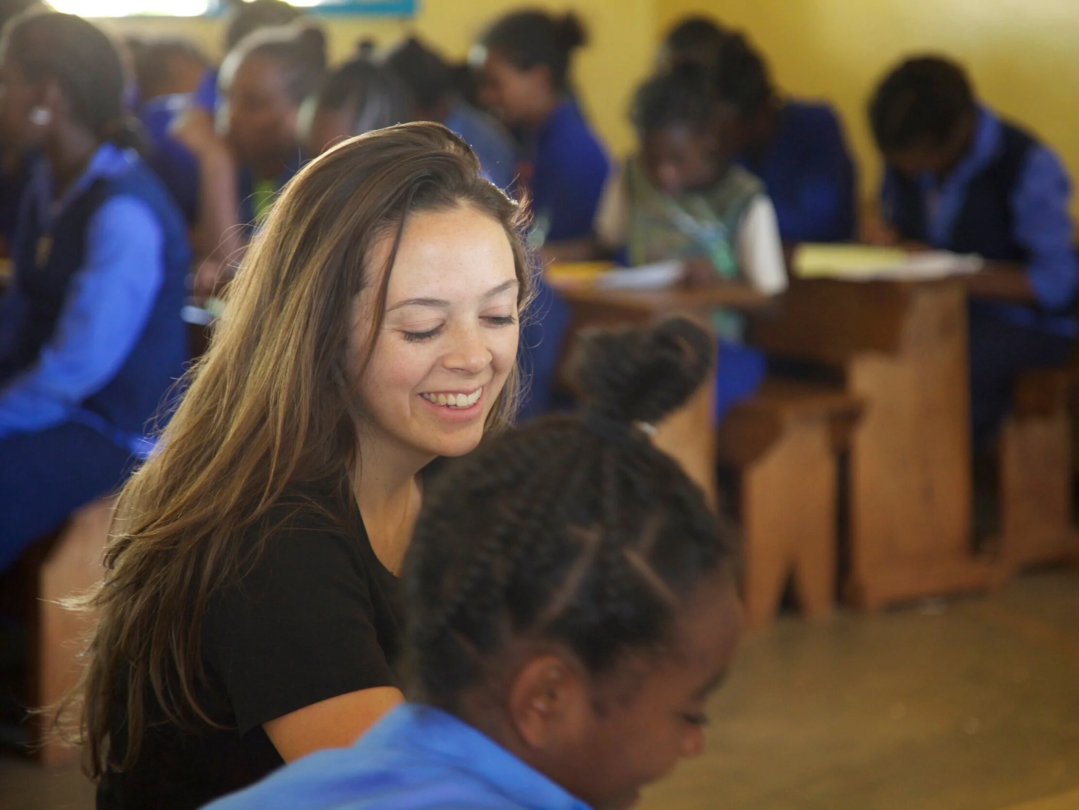 Kayla Nolan in Bekoji, Ethiopia.