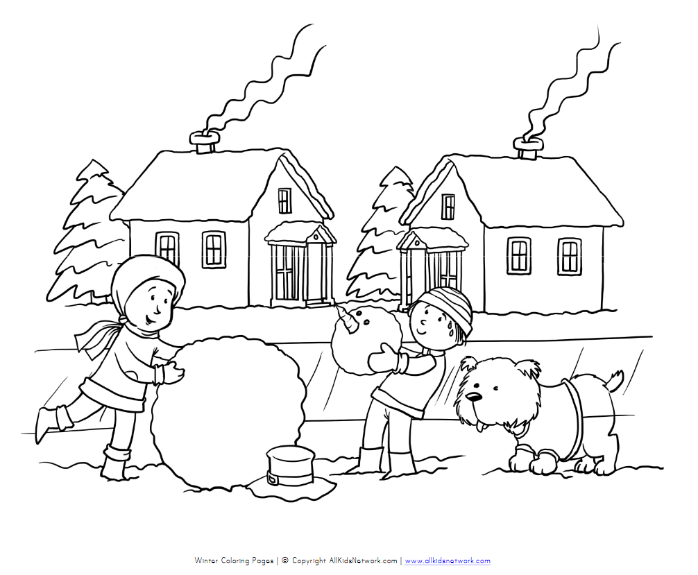 Winter Coloring Pages