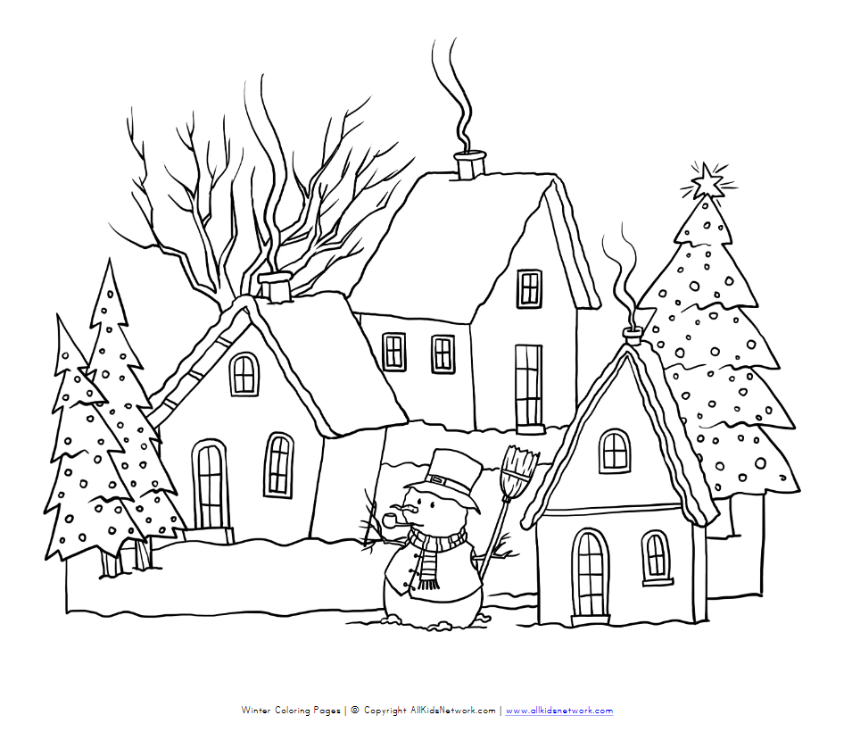 Winter Coloring Pages