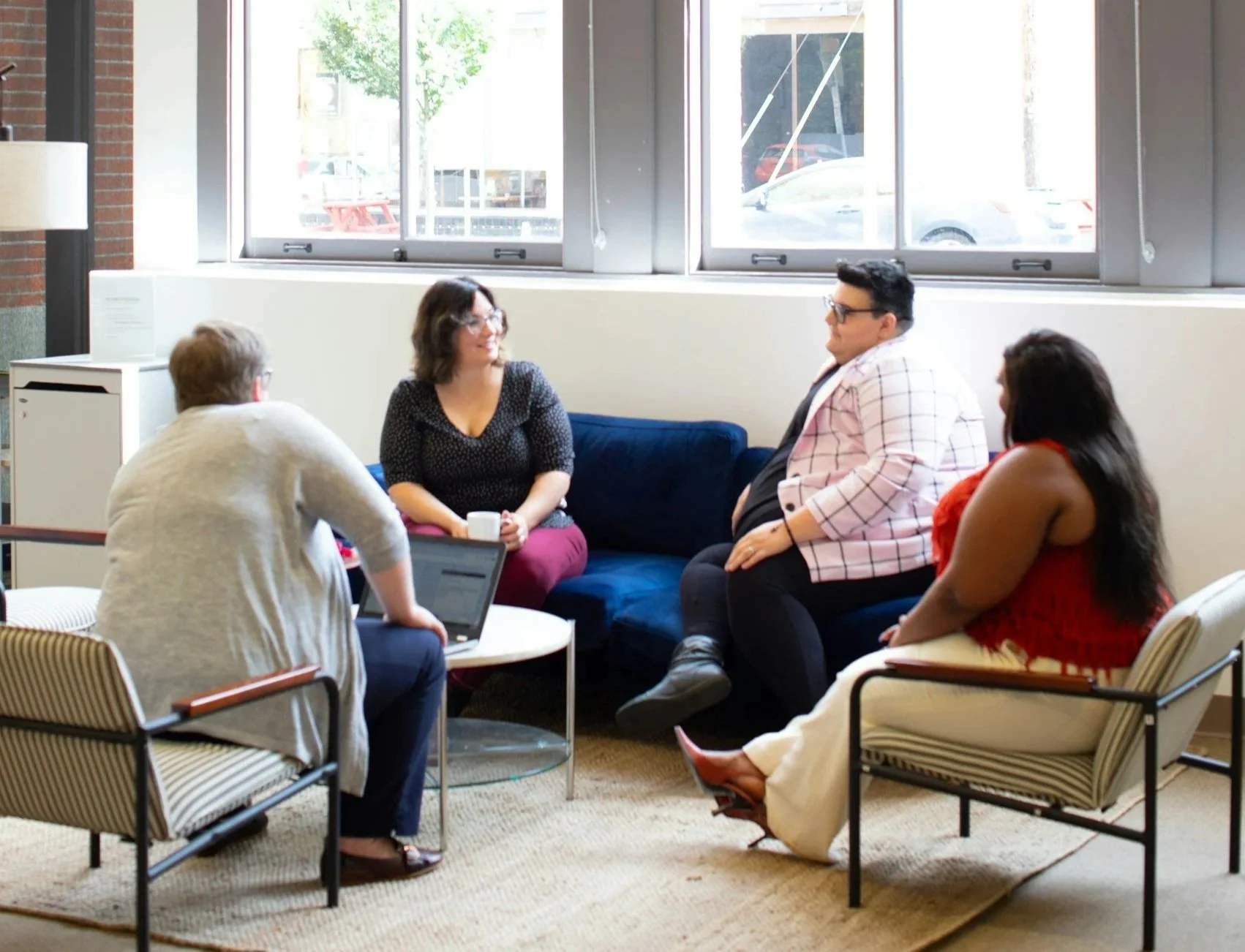 Group of people meeting in an office