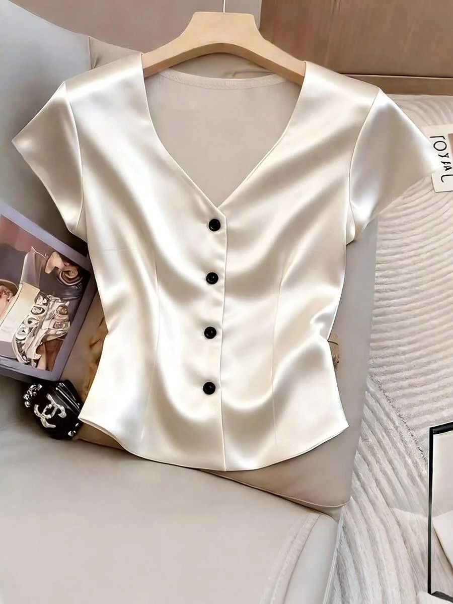 Áo lụa tay con - 125k