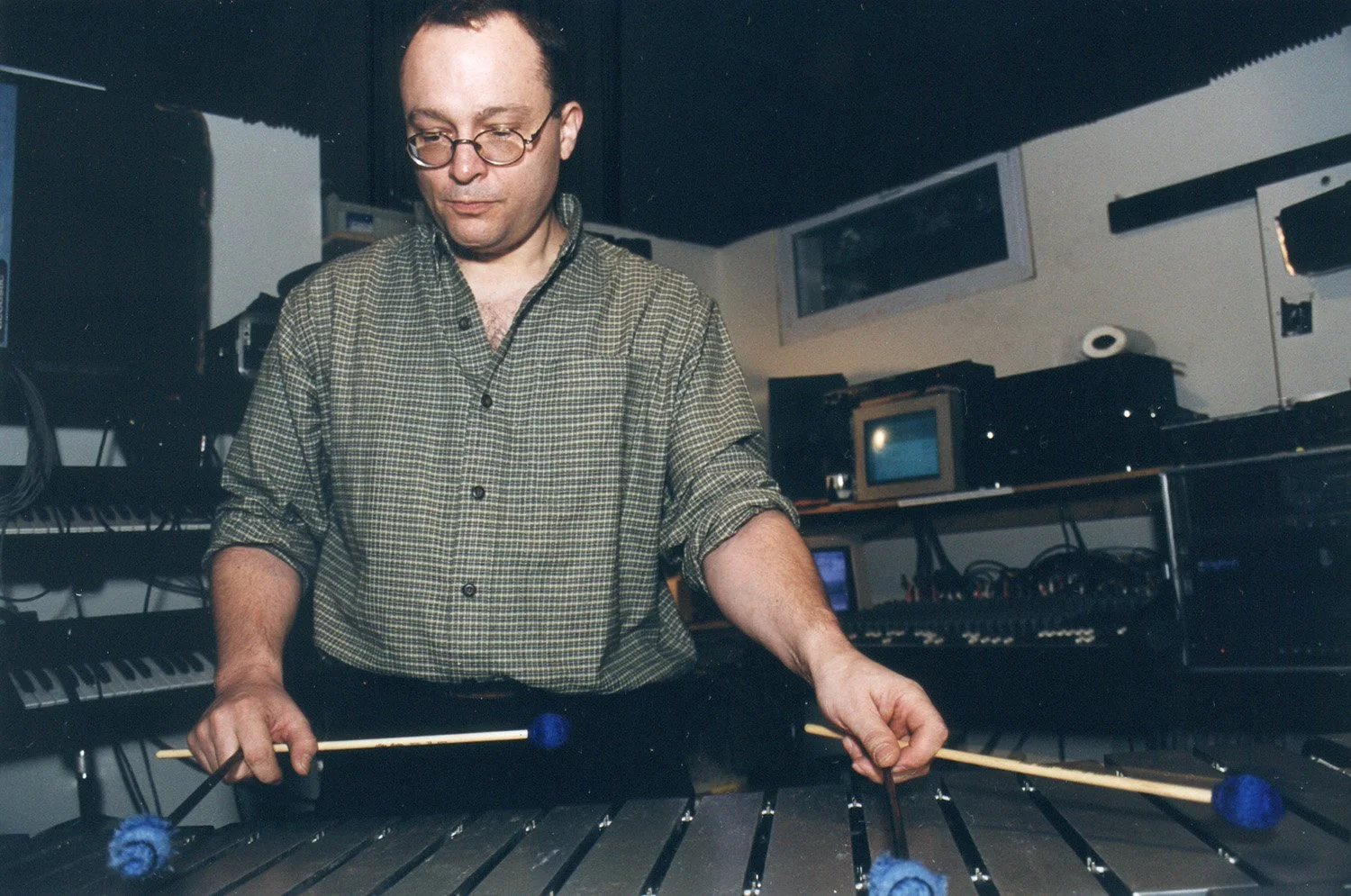 Marc Wagnon playing vibraphone