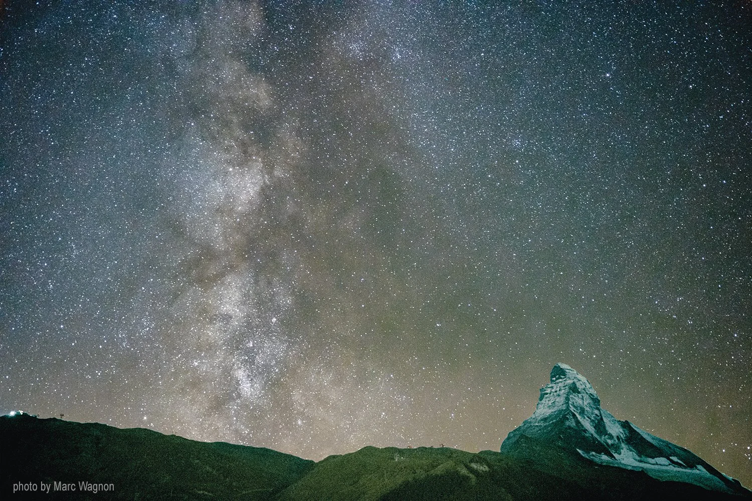 Matterhorn with stars
