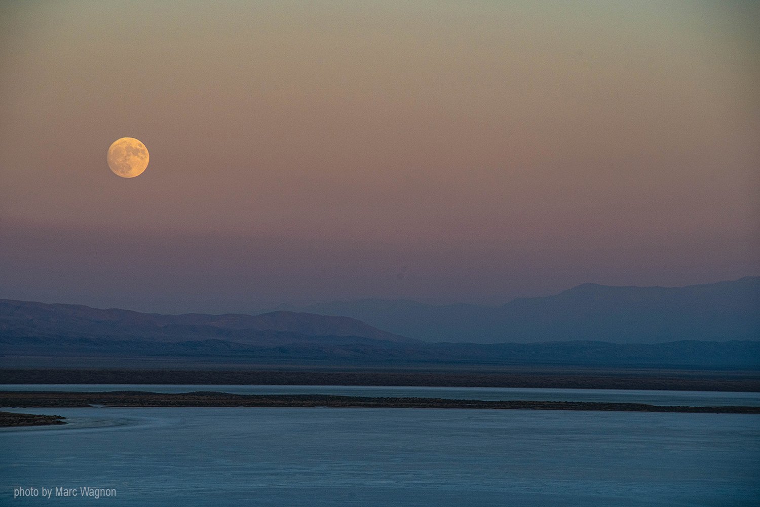 Moon over Soda Lake