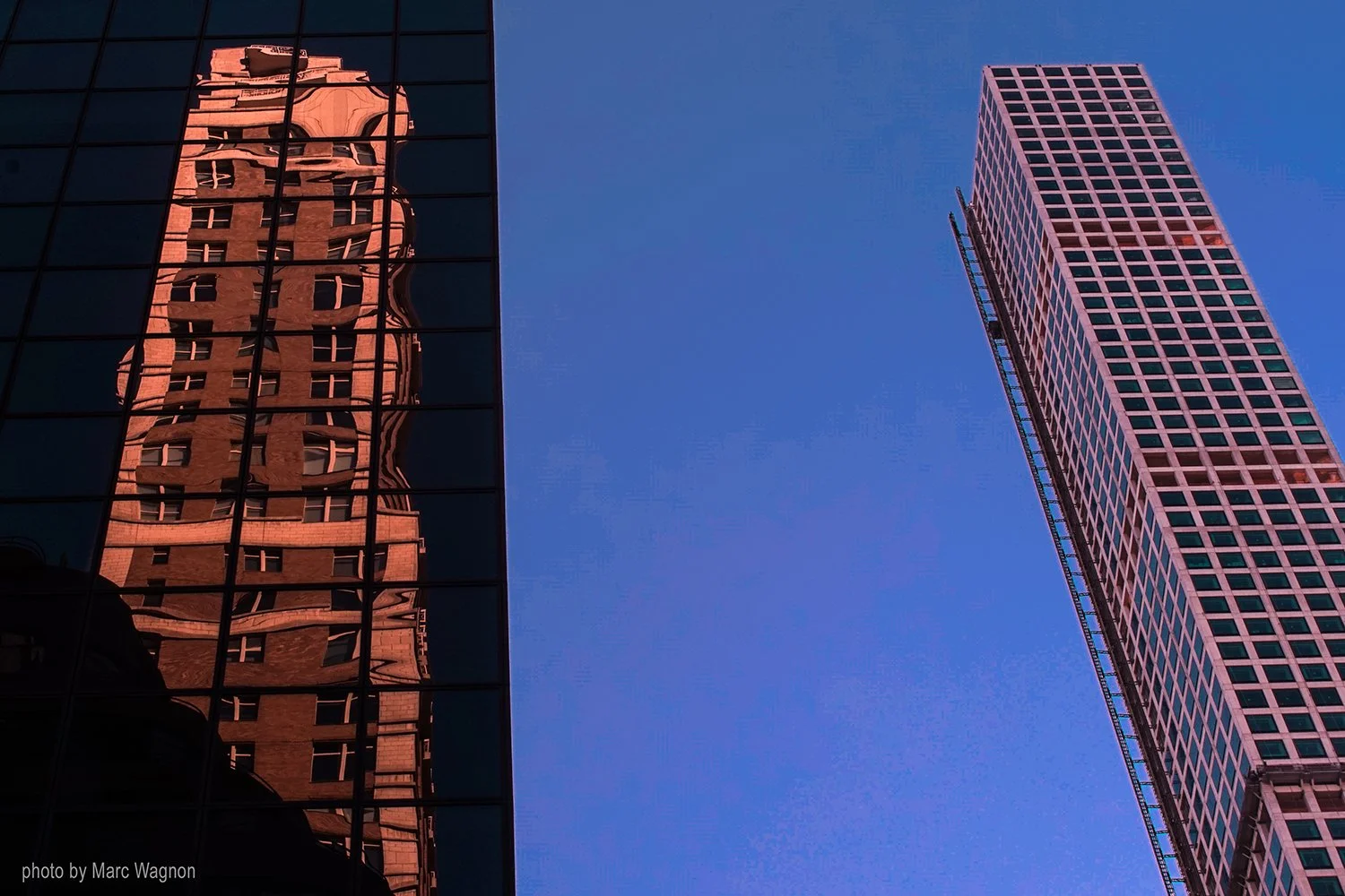 Building reflection on 56th street