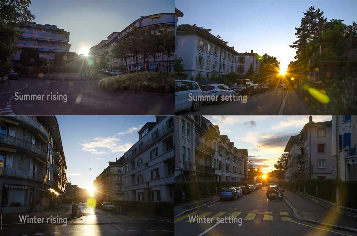 Les quatre alignements de l'année