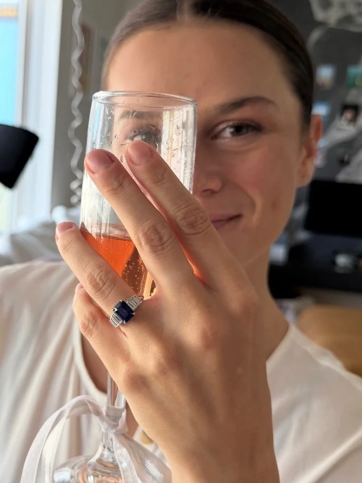 One of my very first projects in this new chapter&hellip; and another reason we made our way to the Tucson Gem Show.

Sourcing the perfect natural blue sapphire for this darling client, who knew exactly what he wanted, made my job feel effortless.

A