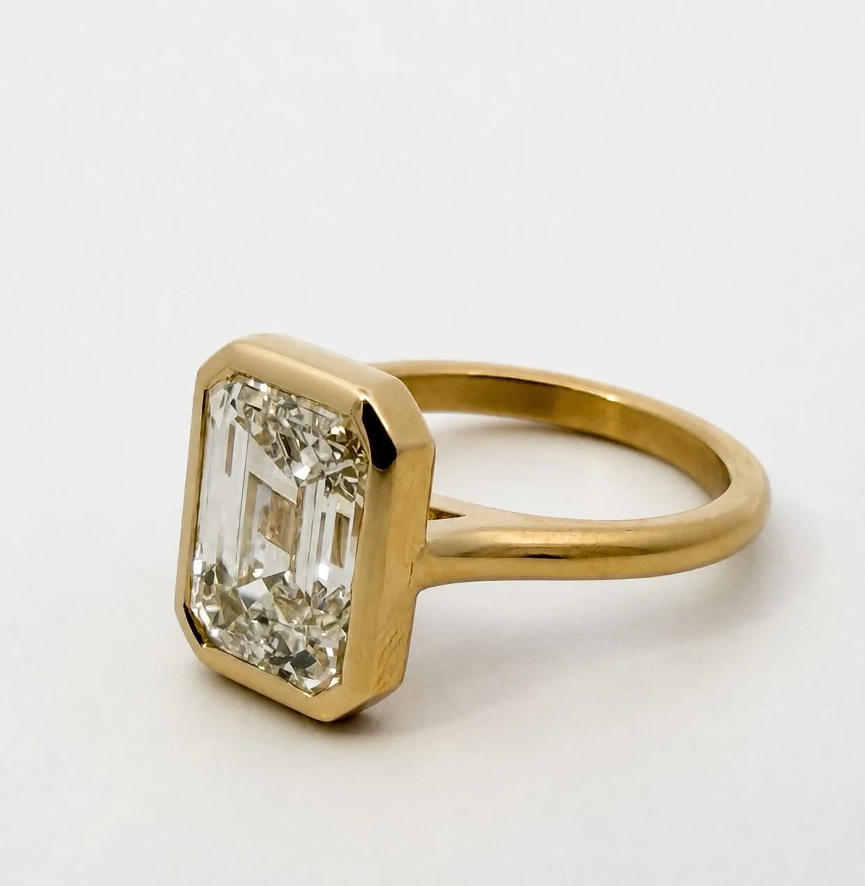 A fresh start for a remarkable stone.

Every now and then, a piece returns to the bench, not for a repair, but for a complete reimagining.

This emerald-cut diamond was recently removed from its original mounting and set into an entirely new hand-fab
