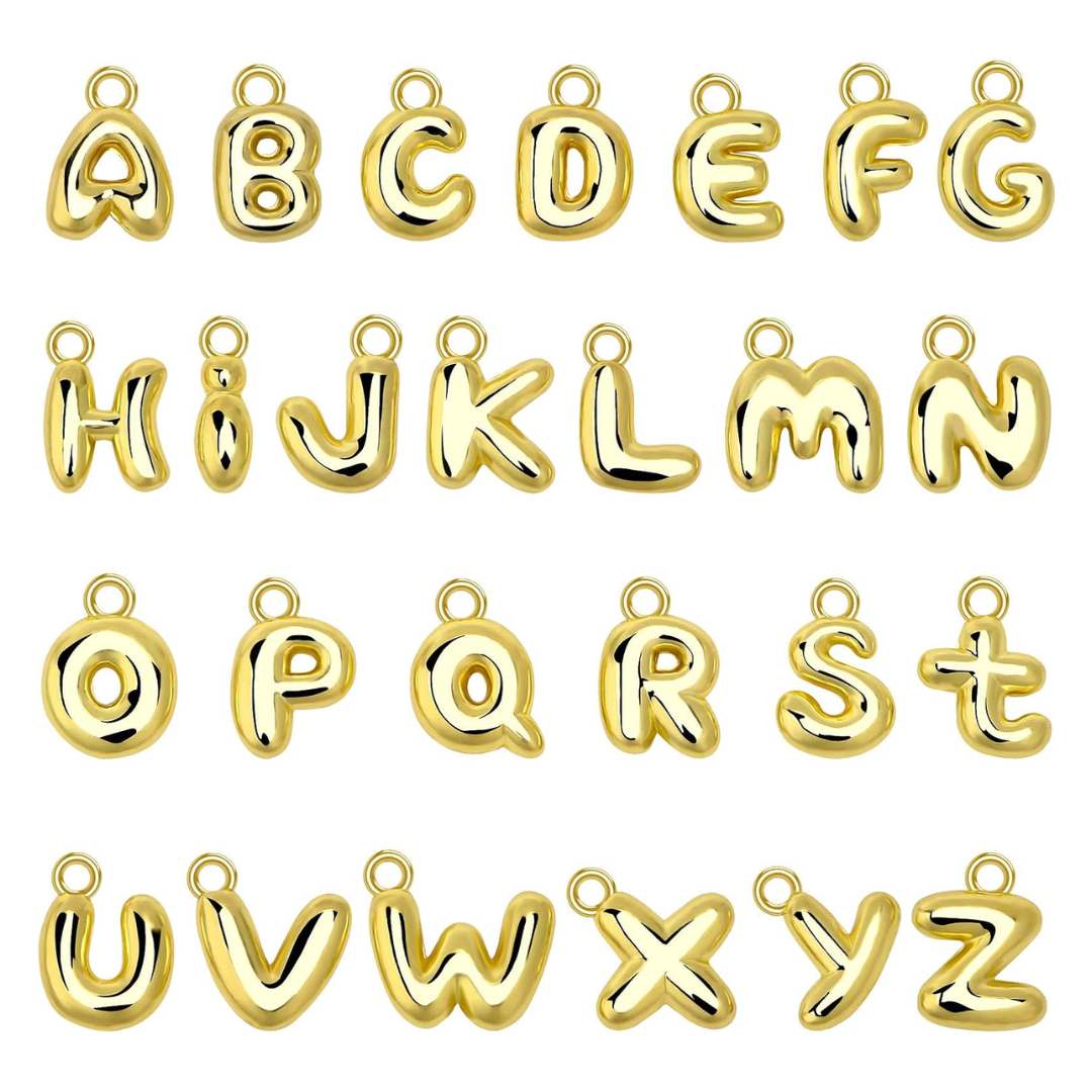 Gold Letter Charms