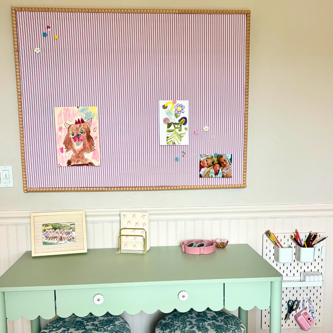 A Custom Push Pin Board That’s As Pretty As It Is Functional