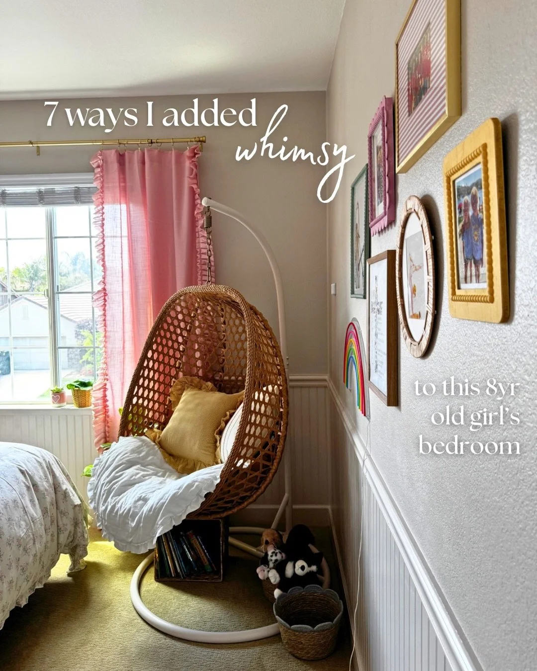 Small changes, big magic. ✨

Here are 7 subtle ways I added whimsy and personality to this 8-year-old&rsquo;s bedroom. Every detail matters. Which one is your favorite?