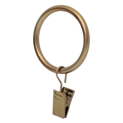 I love how these brass clips add a touch of glimmer when moving the curtains around.