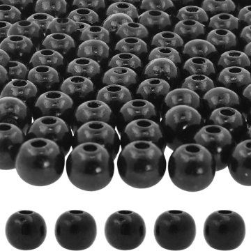 Black Wooden Beads (14mm)