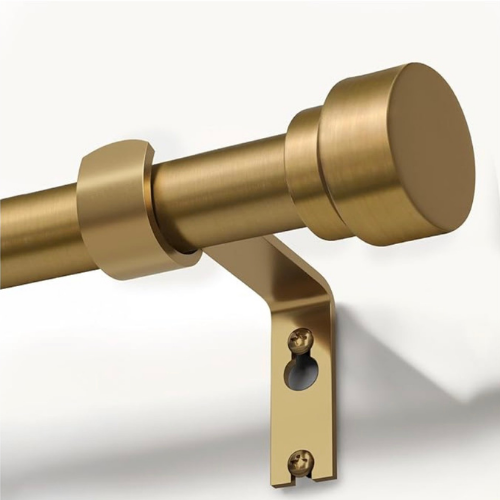 The brass curtain rod we used - durable, and great quality with even better price.