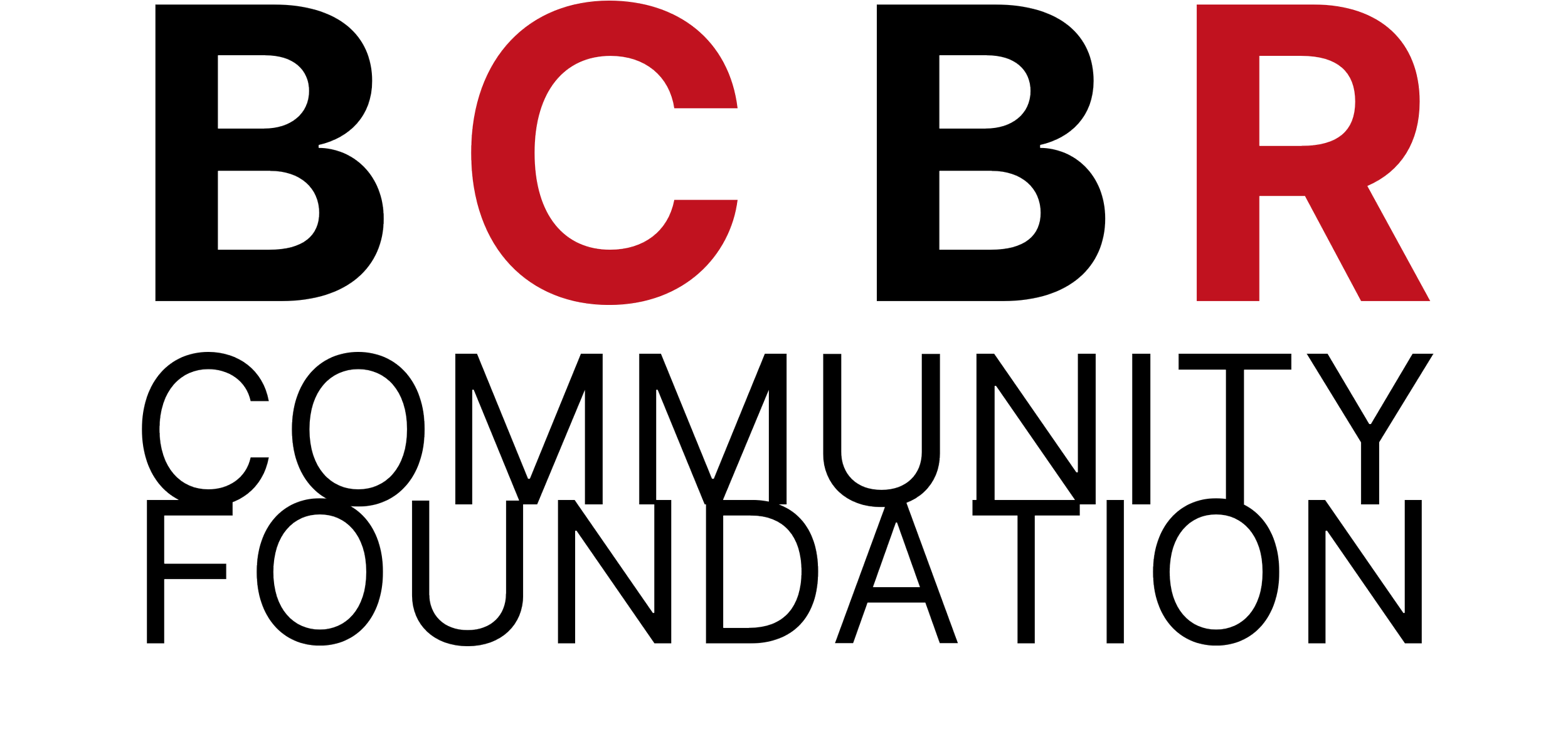 Logo for BCBR Community Foundation, which accompanies BCBR Alumni on their board journeys