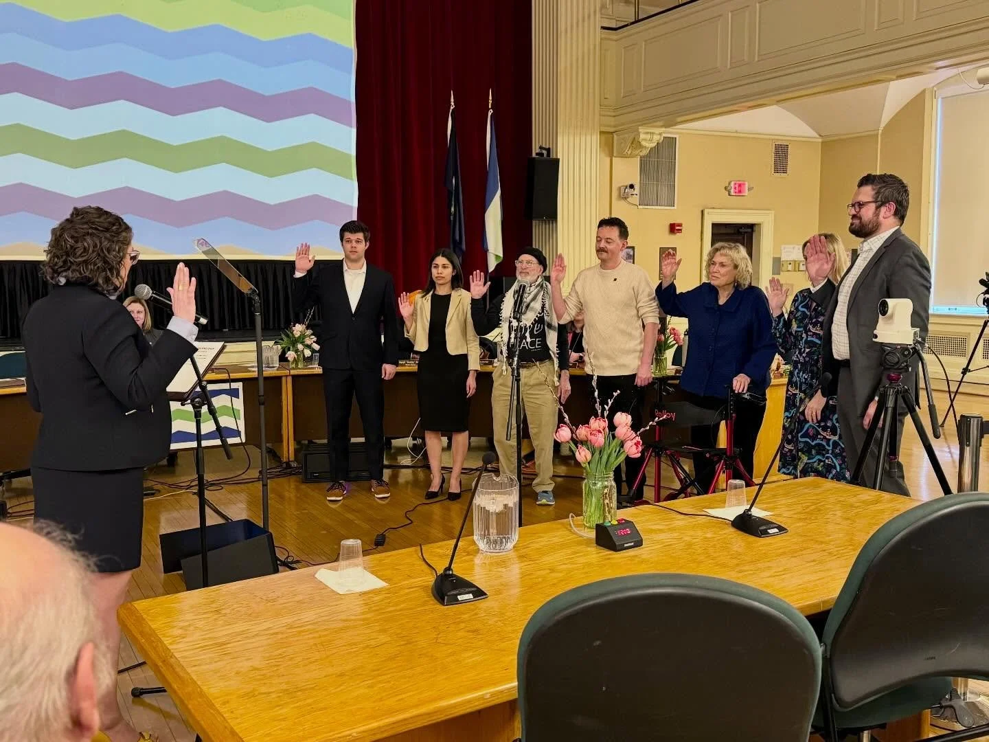 Big day in #BTV! Congratulations to all the newly sworn in city councilors!! #publicservice