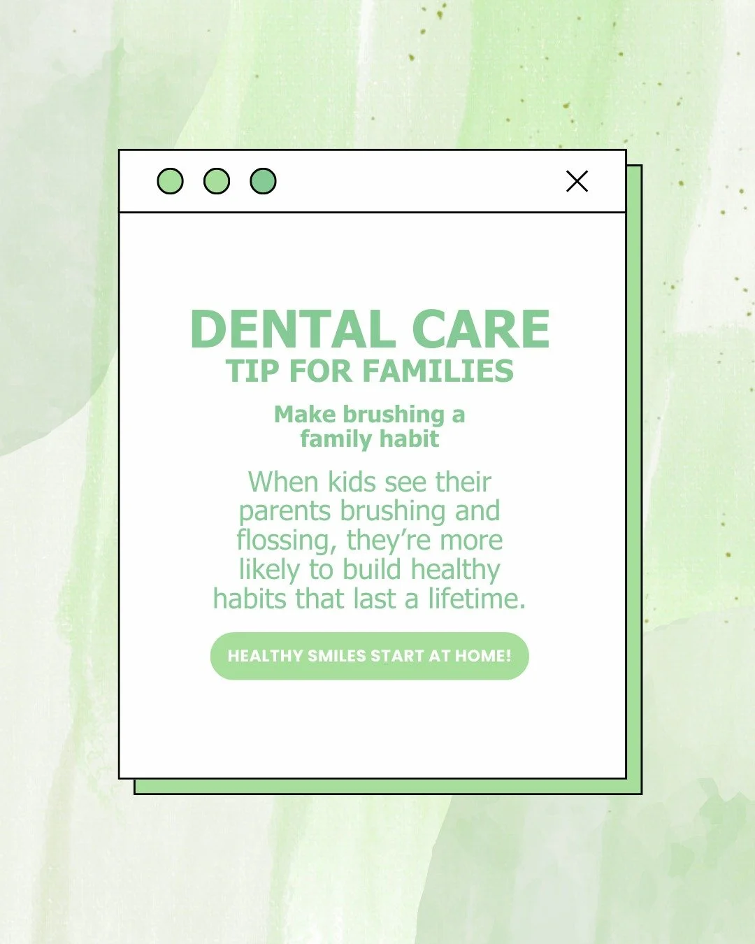 Healthy smiles start at home! 💚