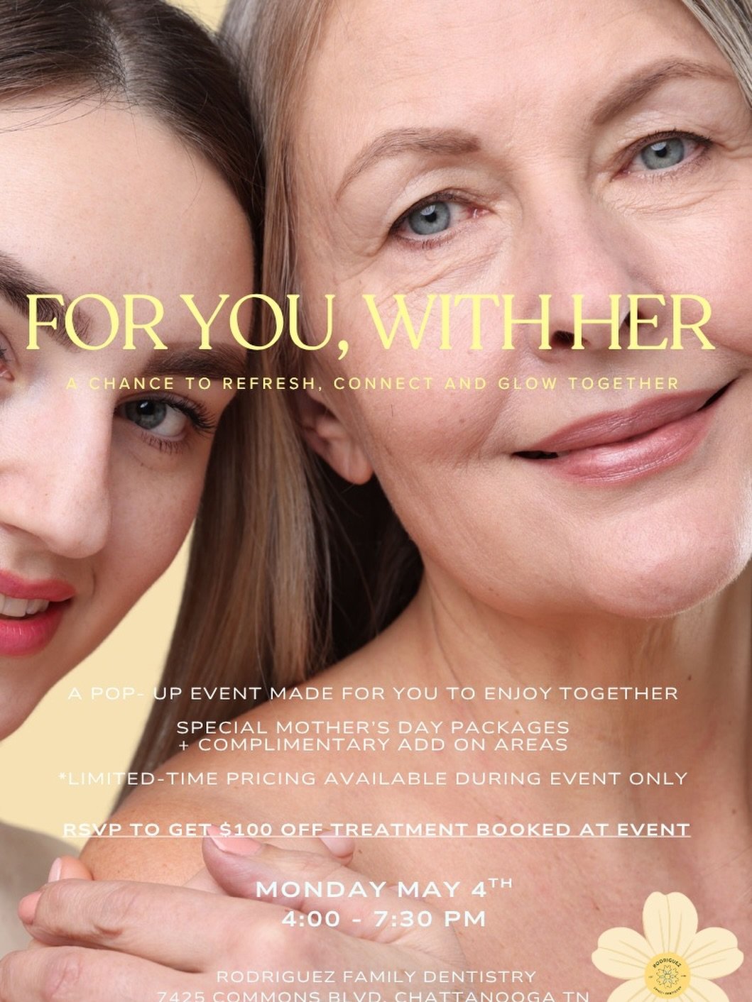 This Mother&rsquo;s Day, we&rsquo;re inviting you to hit pause and prioritize the women who do it all. Whether it&rsquo;s your mom, your mentor, or your best friend, bring &ldquo;Her&rdquo; along for a &ldquo;Pop-Up&rdquo; afternoon designed to help 