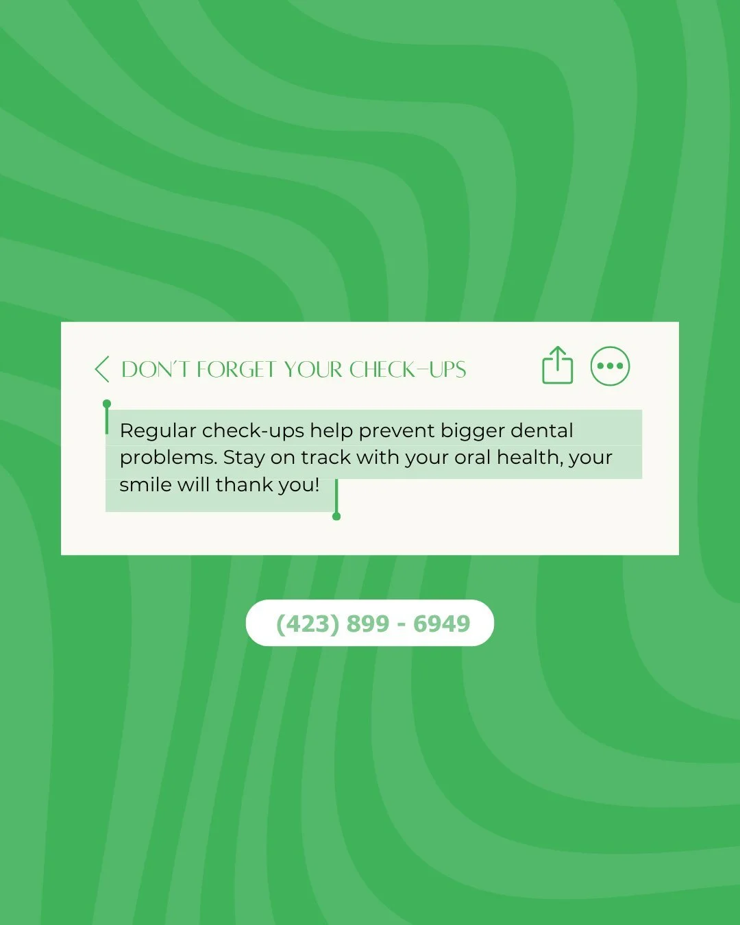 Regular check-ups help prevent bigger dental problems.🦷
Stay on track with your oral health your smile will thank you!