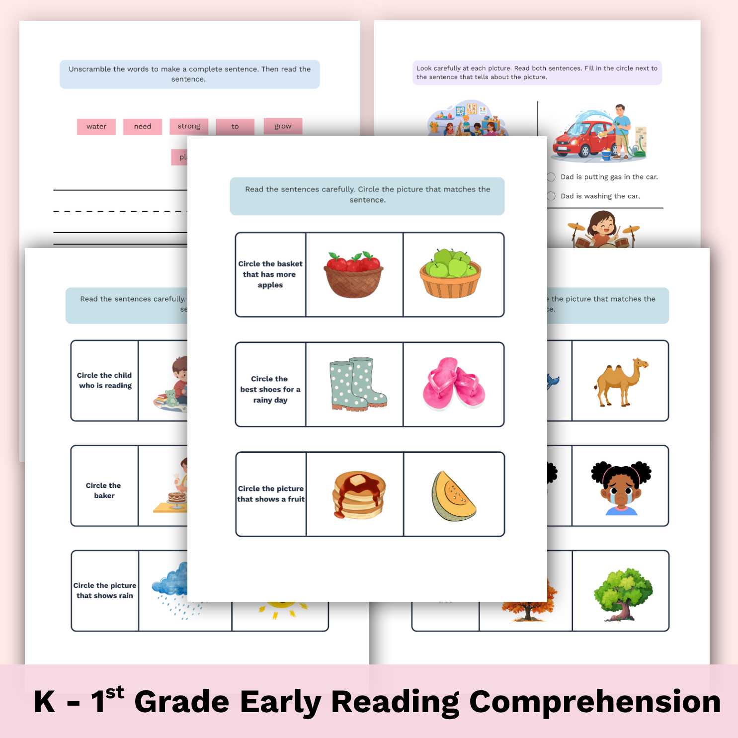 1st Grade Reading Comprehension Worksheets