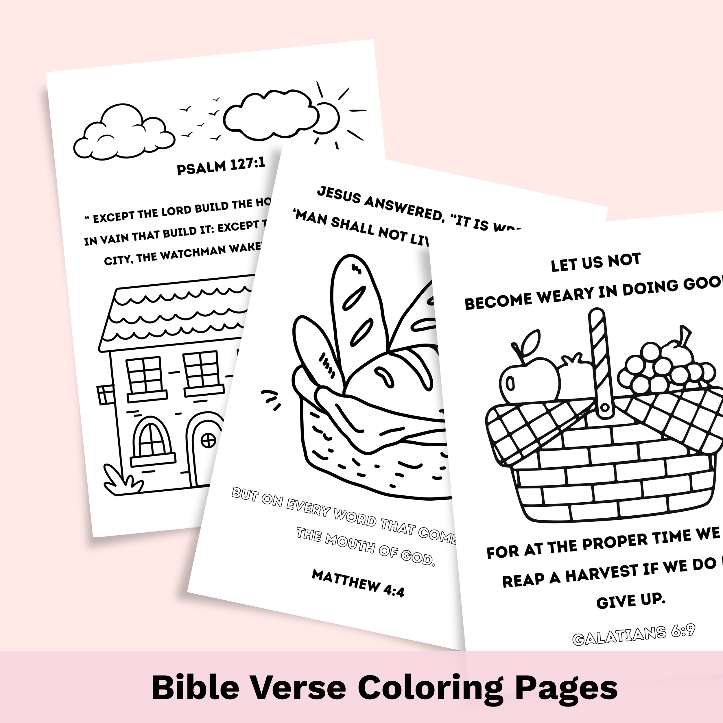 Bible Verse Coloring Pages