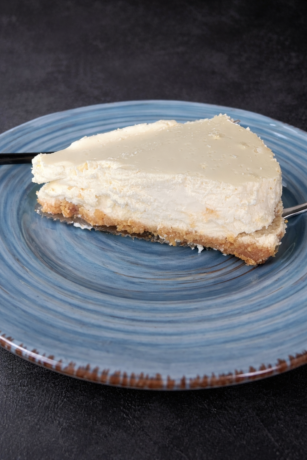 Butter Cookie Crusted Carnivore-ish Cheesecake (aka super low carb)