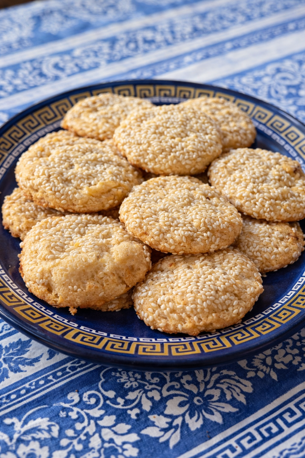 Koulourakia - Greek Sesame Butter Cookies 