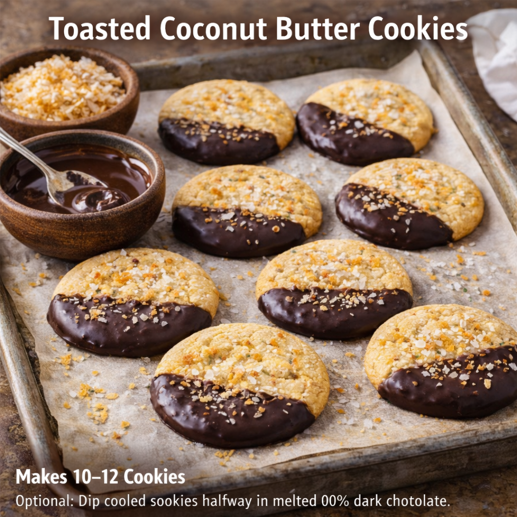Toasted Coconut Butter Cookies
