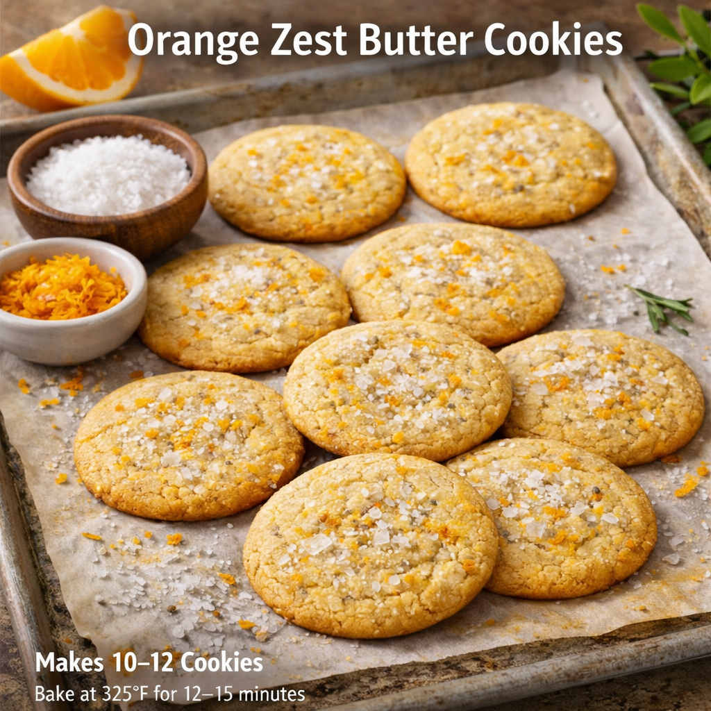 Orange Zest Butter Cookies
