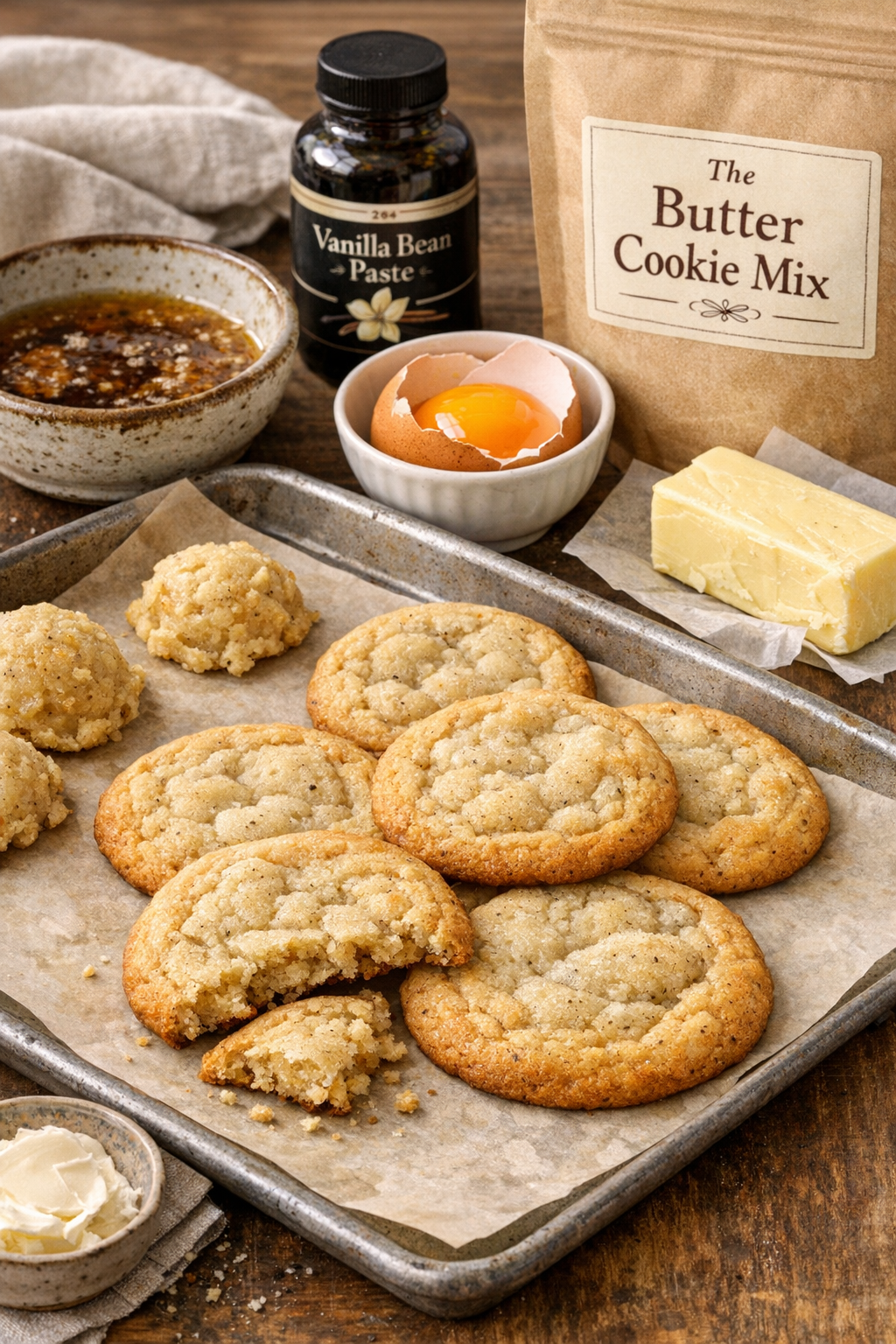 Brown Butter Vanilla Bean Cookies