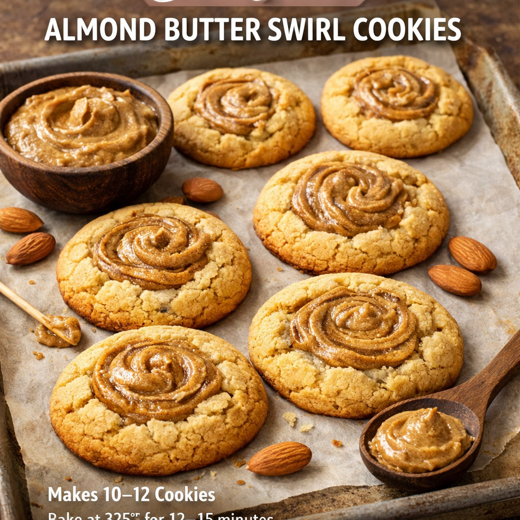 Almond Butter Swirl Cookies