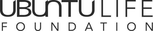 Ubuntu Life Foundation logo in black and white