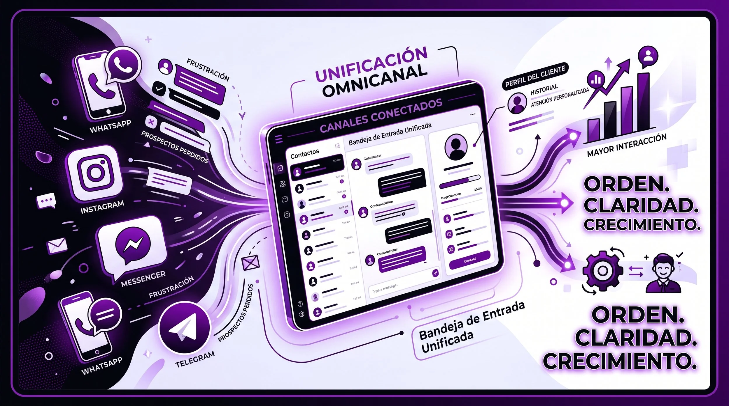 Por qué tu empresa necesita unificar SMS, Llamadas, WhatsApp, Instagram y Messenger