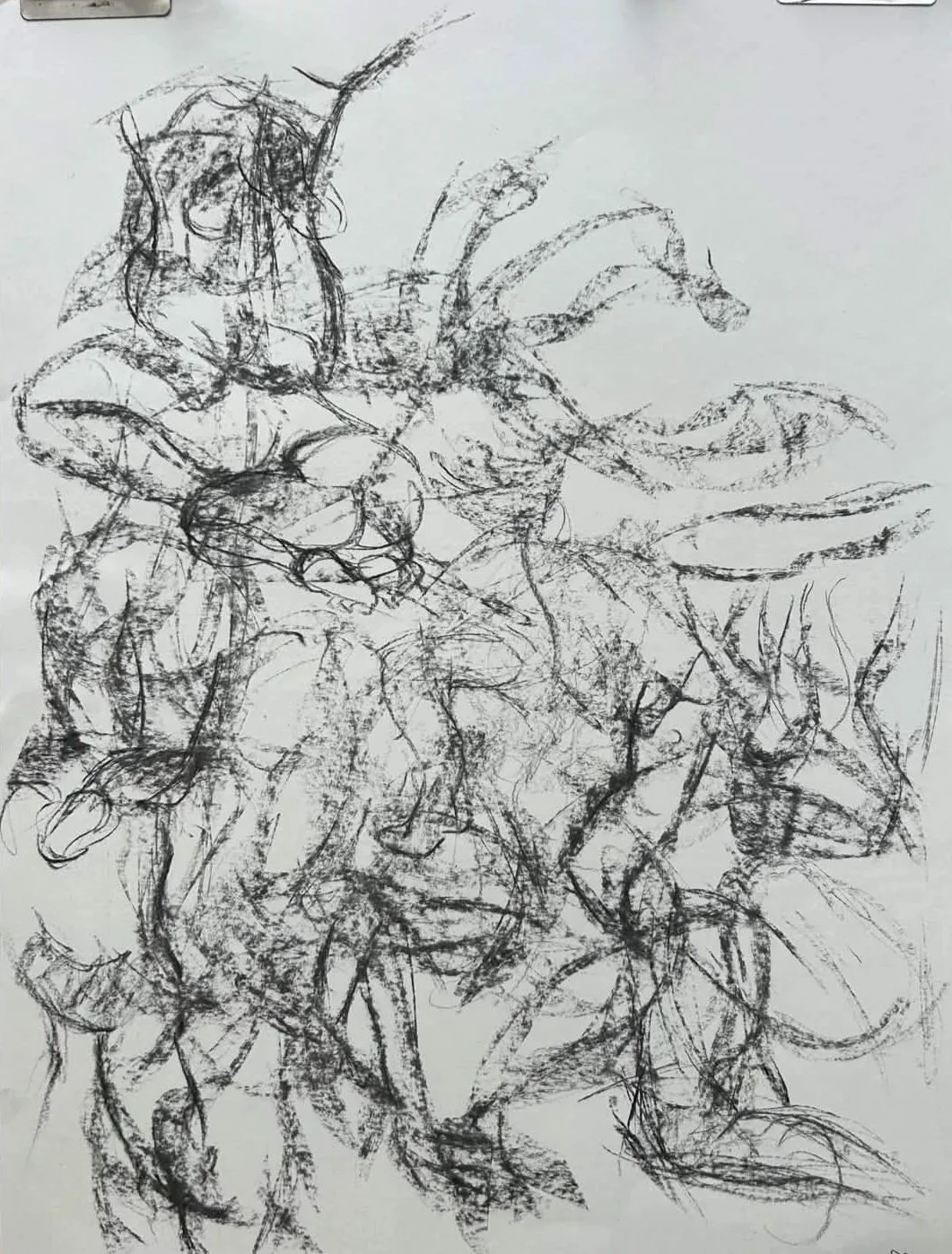 constant motion study (2026), 18' x 24', charcoal on paper