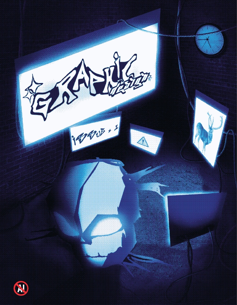 GRAPHIC DESIGN issue 01 cover, 2026, adobe photoshop + illustrator. made in collaboration with kasper barinow