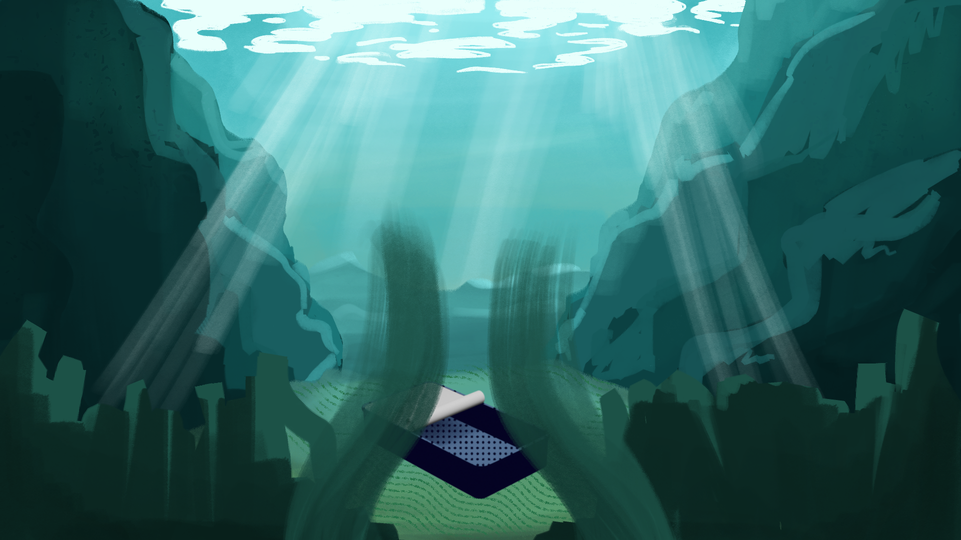 fishtery tins styleframe 1, april 2026, clip studio paint ex, blender