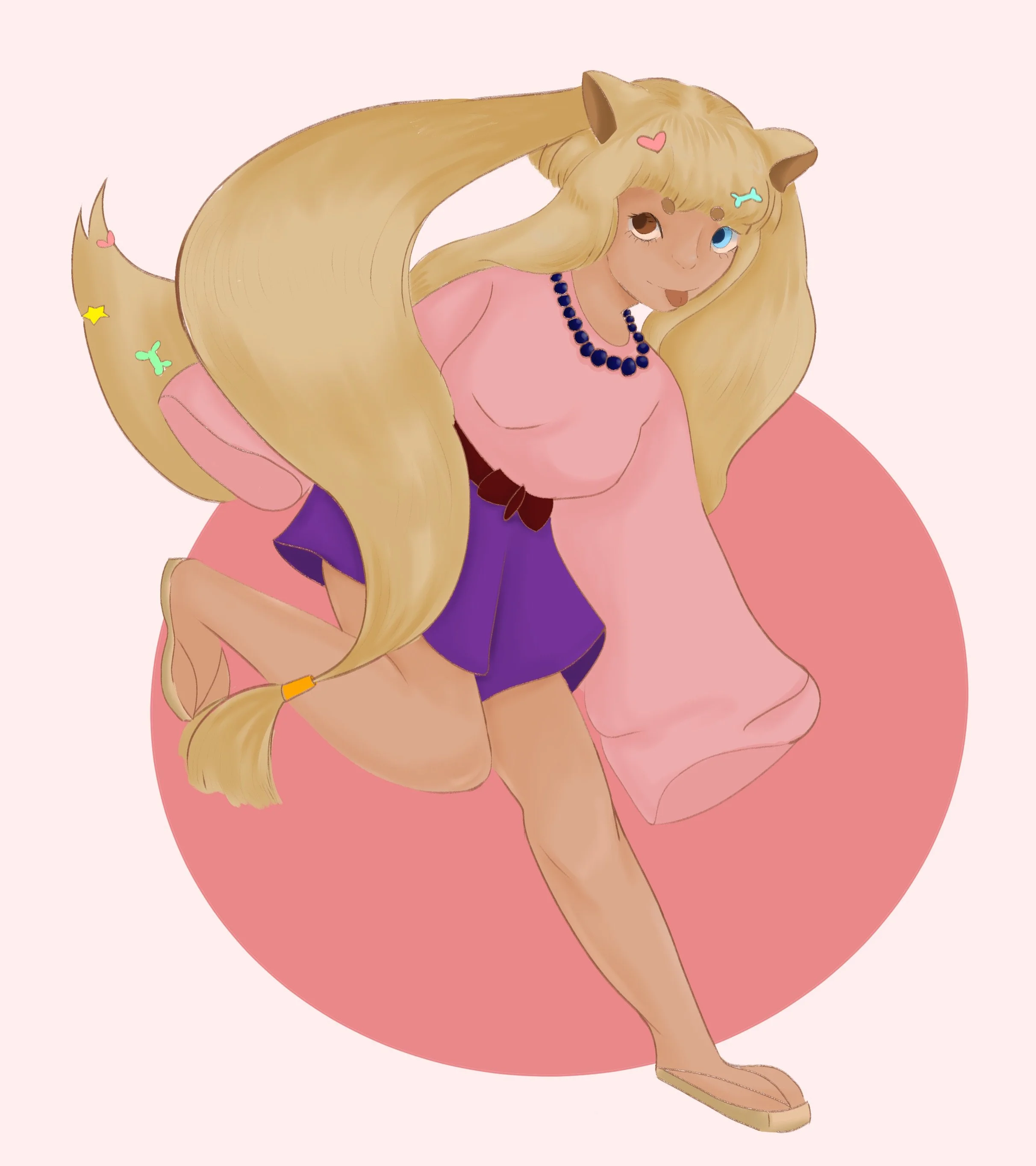 Shiba Inu Girl, October 2022, Clip Studio Paint Ex