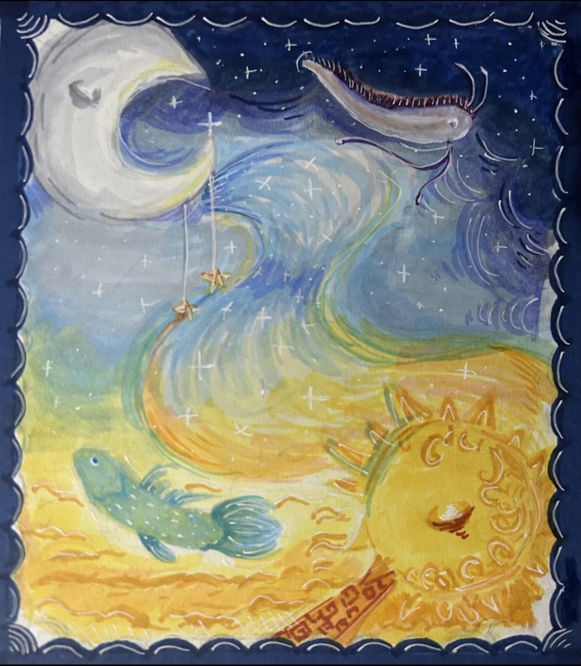 Things I Cannot Have (2025), 5' x 6', Alcohol Marker, Acrylic Paint Marker, Gel Pen on paper