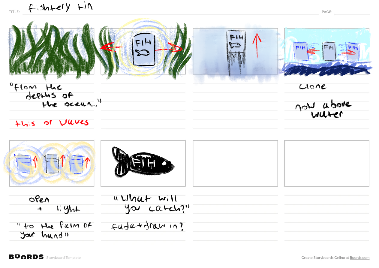 commercial storyboard