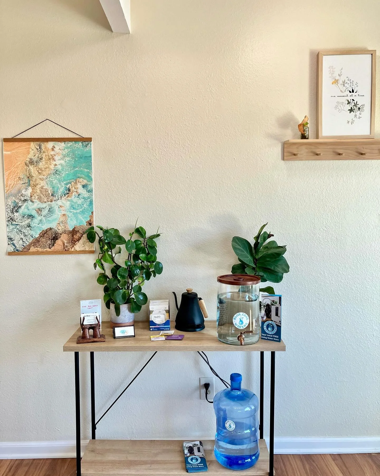 I spy something with my little eye that&rsquo;s different about our reception area drink table! 👀 

I am so happy to now offer water from @blue_zone_waters to everyone at Rhythm🌀 

Did you know the water you drink can nourish your body or pollute i