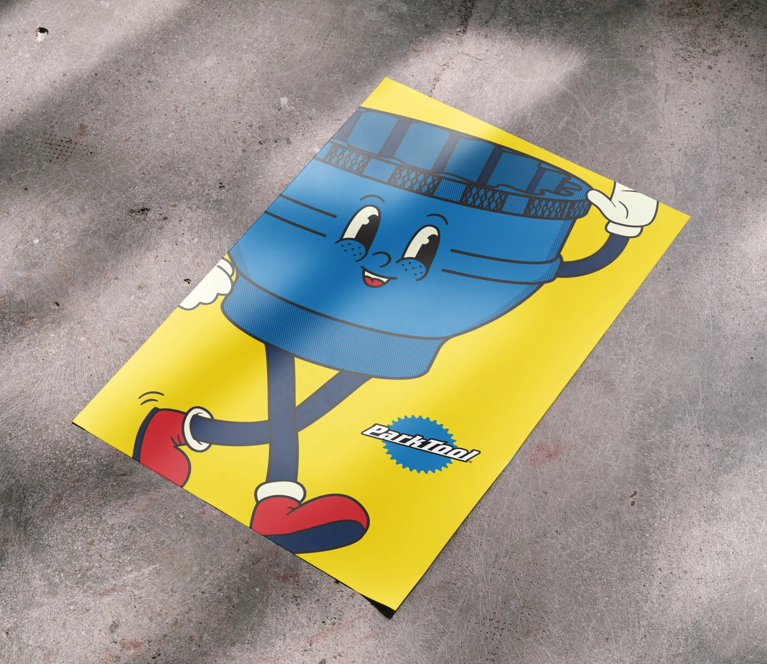 "BB" Character for print and display for 'Little Mechanics Learning Table' at Industry shows