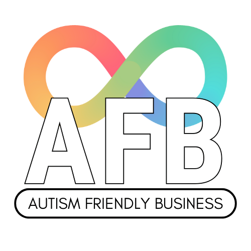Logo with colorful background, large black letters 'AFB', and the words 'Autonomy. Flexibility. Boundaries.'