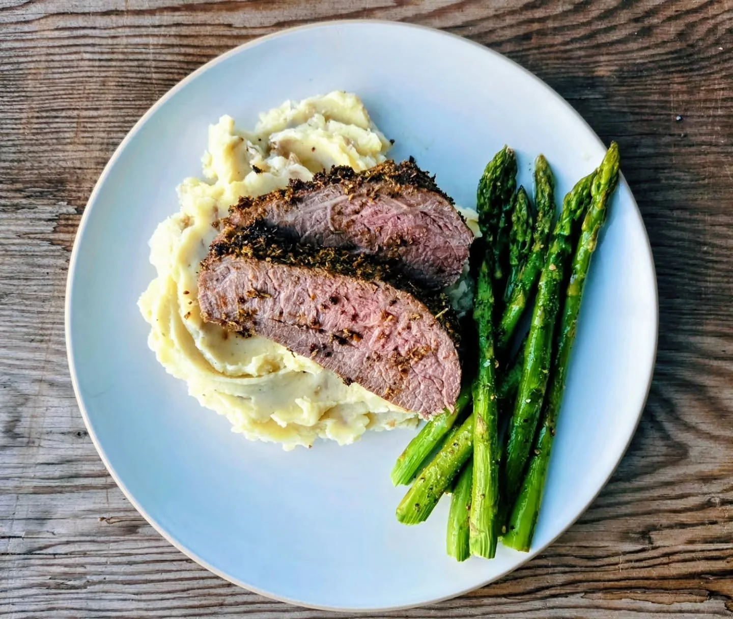 I'm not hosting Easter dinner this year, but if I was....

I would absolutely be serving this rosemary &amp; orange crusted tri-tip.

And I would not accidentally over cook it (like I did this roast 😬).