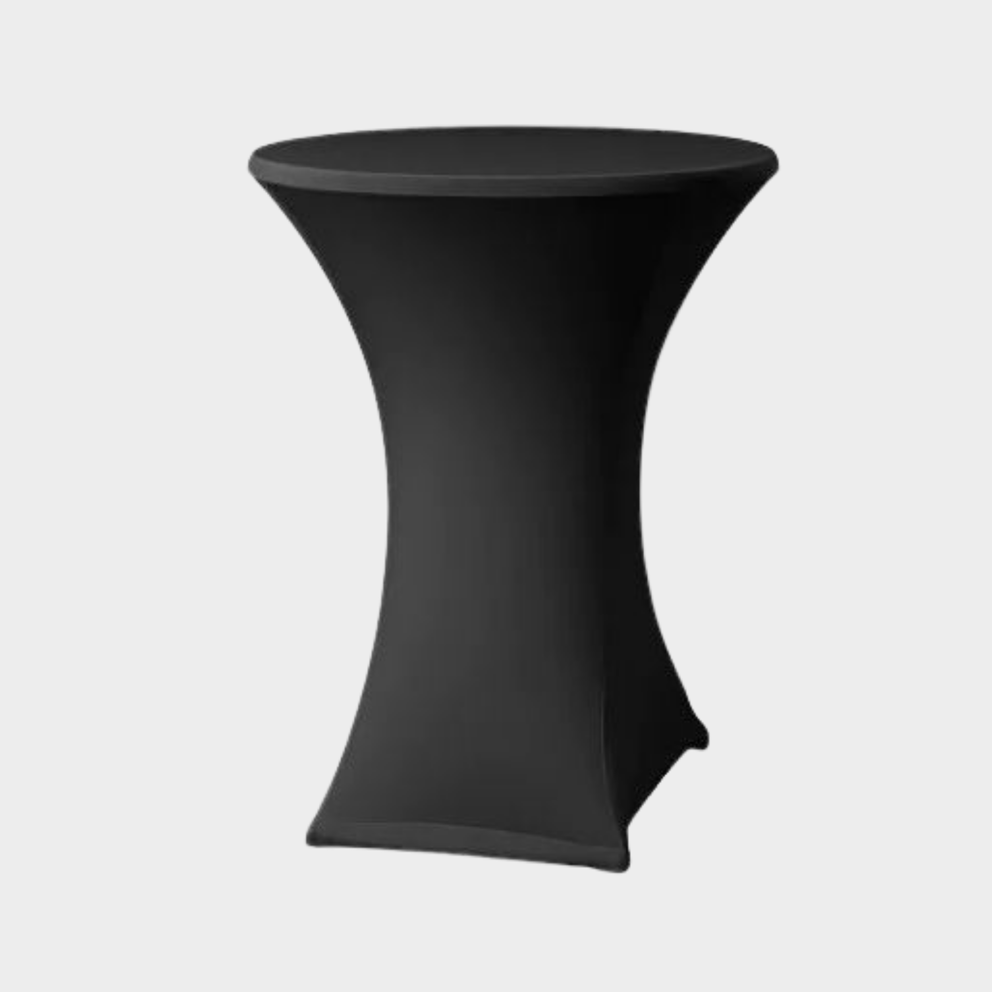 Tables hautes avec nappes
